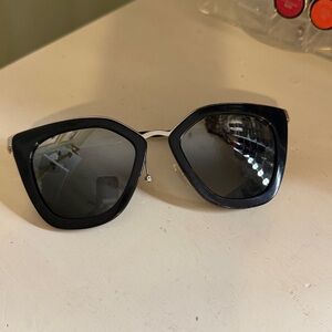 Prada black metal sunglasses *read description*